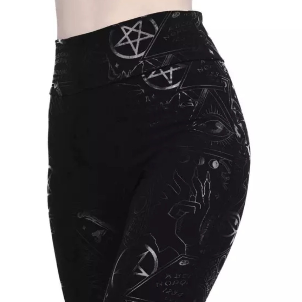 Killstar Black on Black High-Waisted Leggings